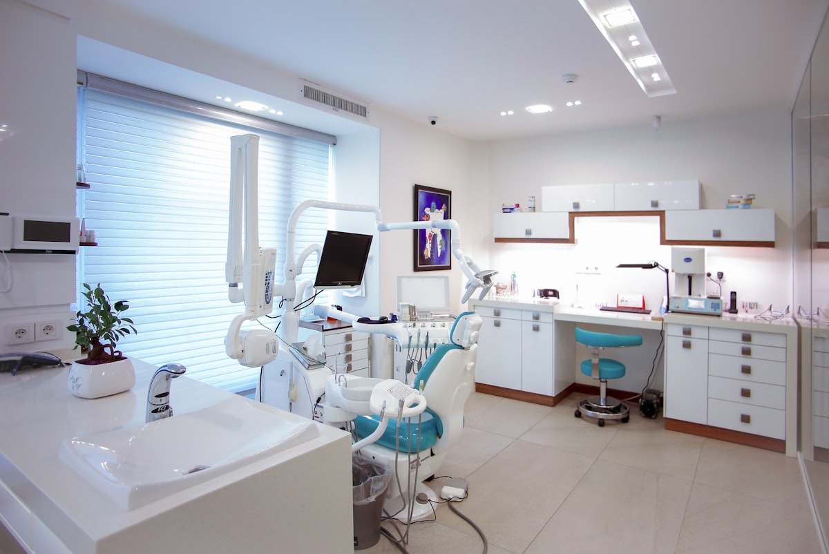 Modern reception area at North Tarrant Surgical & Aesthetics